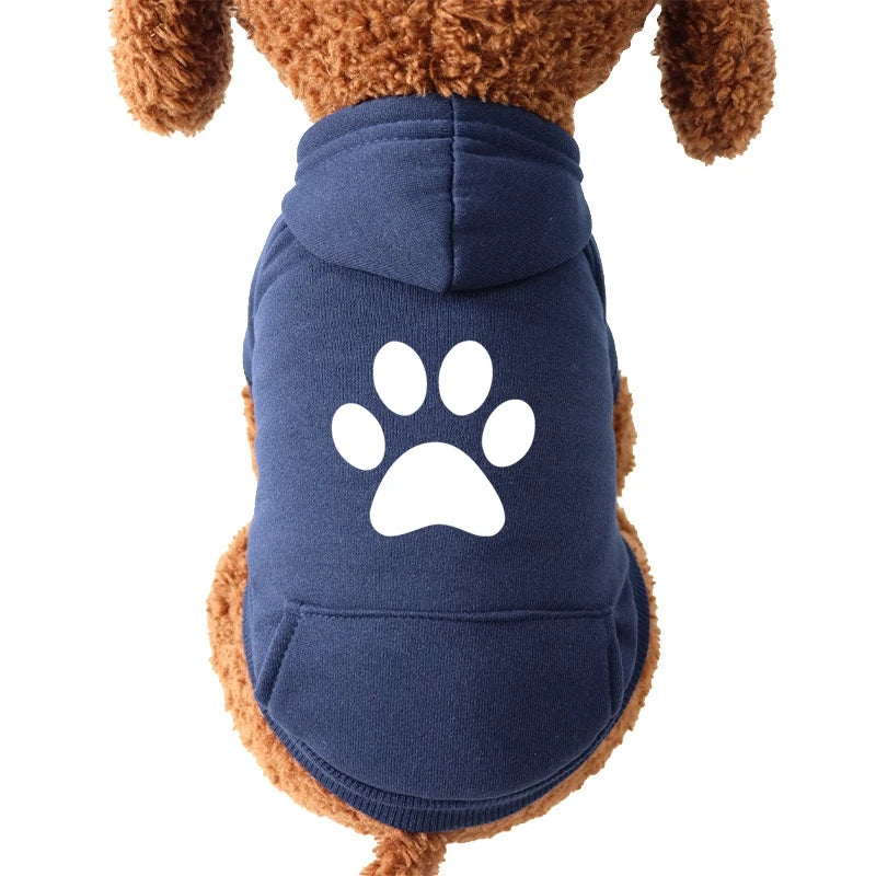 Cat paw Cat Clothes Winter Dog Hoodies For Small Medium Pets Cartoon Kittens Costumes Chihuahua Clothing Jacket Autumn