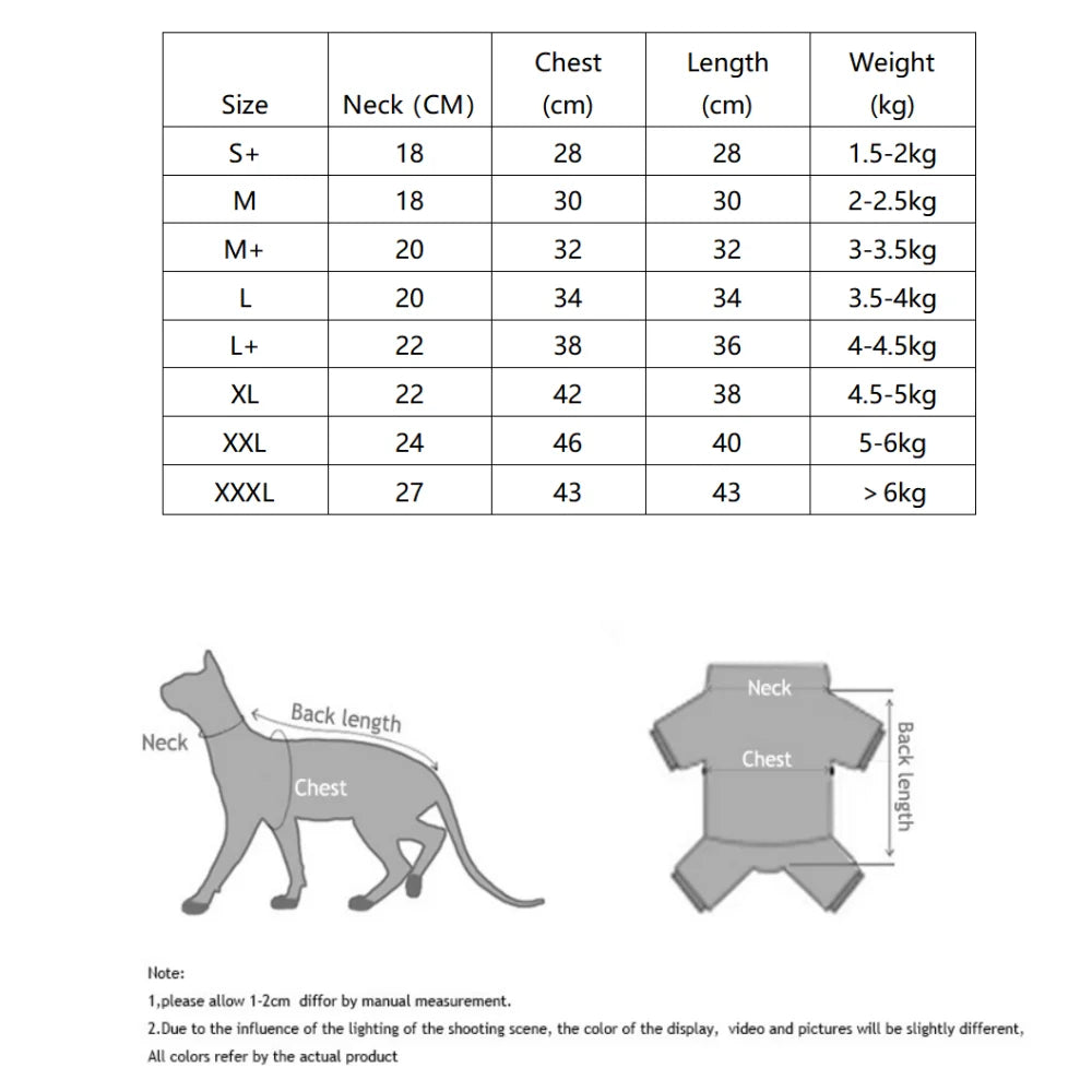 Warm Cotton Coat for Sphynx Cat Spring Soft Fabric Elestic Jumpsuit for Kittens Green Floral High-Neck Sweatshirt for Devon Rex