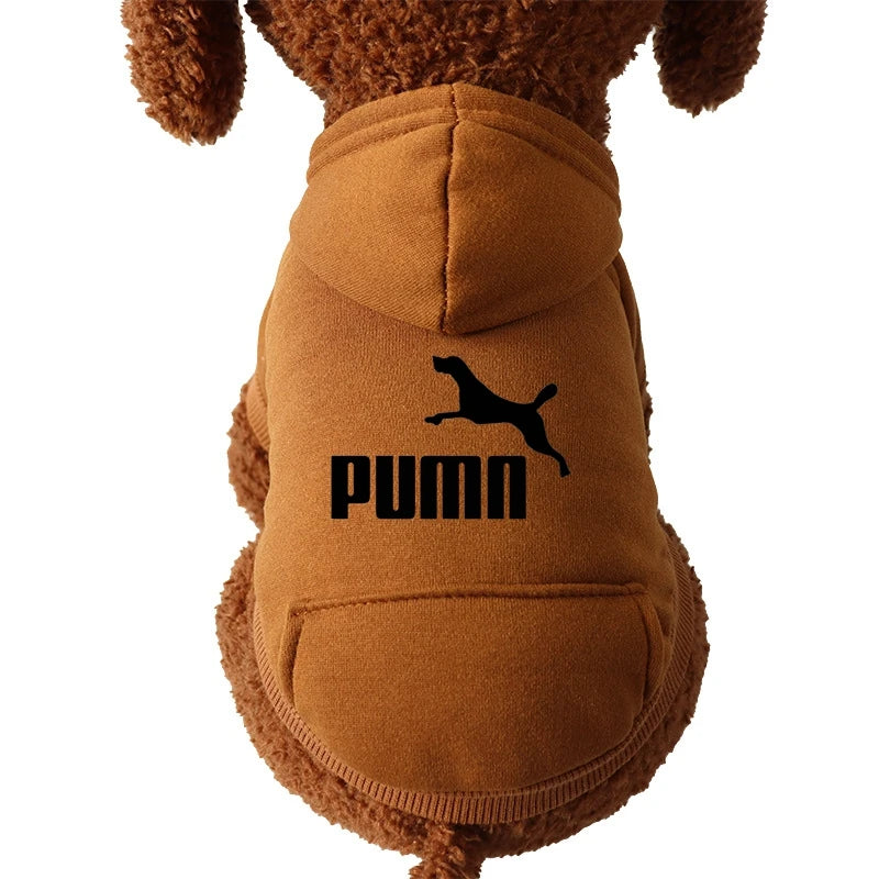 PUMN Pet Cat Hooded Sweater Thickened Warm For Winter Cat Clothes Kitty Small Dog Clothes